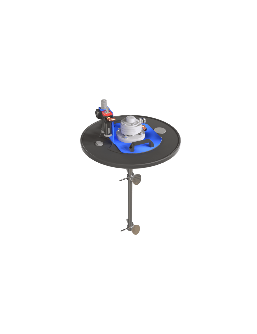 Mieszalnik pneumatyczny beczkowy MBPP-1000