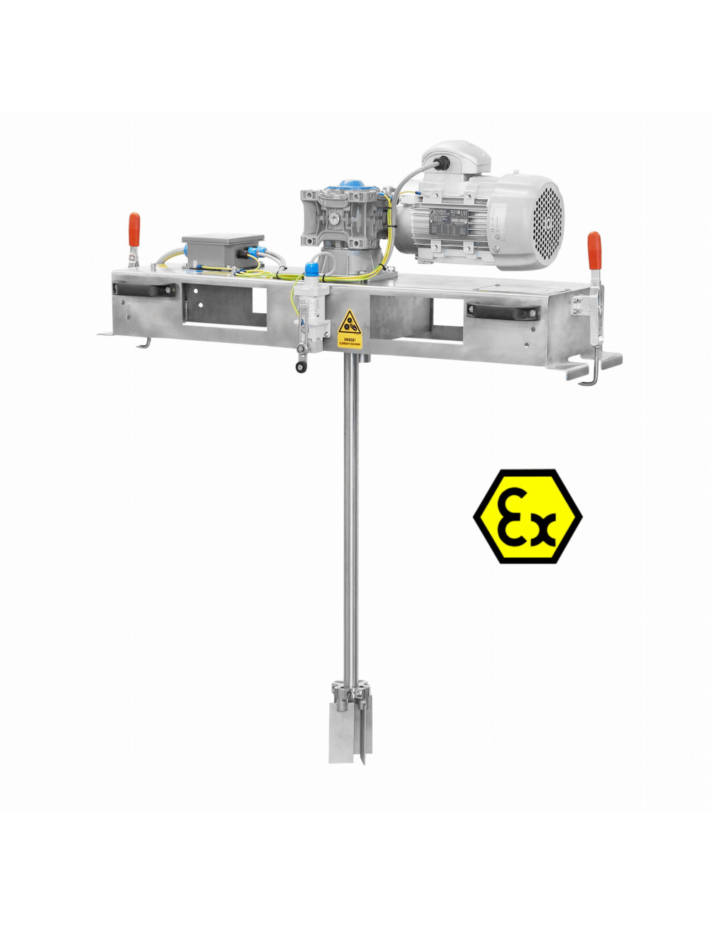 Mieszalnik elektryczny ATEX do kontenerów IBC MKE-10000 Ex (skrzynka sterownicza poza strefą, 10 000 mPa*s)
