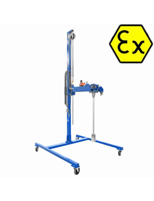 Mieszalnik pneumatyczny stacjonarny ATEX do kontenerów IBC MSRP-5000 ECO Ex (EX II 2GD h IIb T4, do 5000 mPa*s)