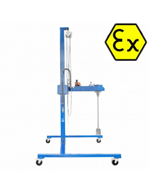 Mieszalnik pneumatyczny stacjonarny ATEX do kontenerów IBC MSRP-5000 ECO Ex (EX II 2GD h IIb T4, do 5000 mPa*s)